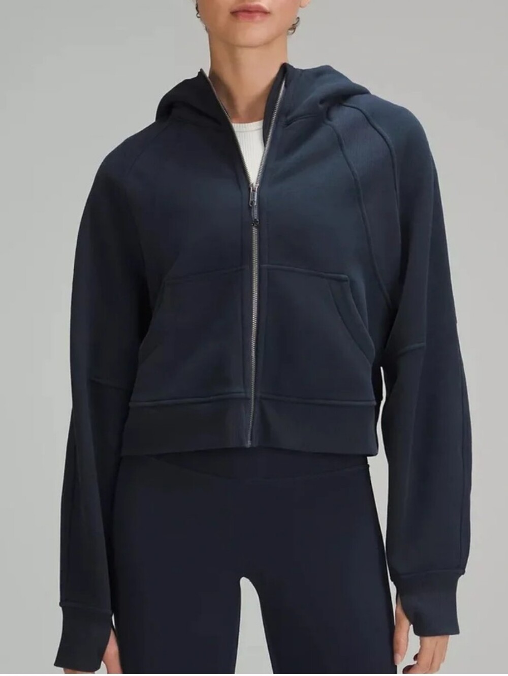 Lululemon Scuba Oversized Full-Zip Hoodie XL/XXL Navy Blue